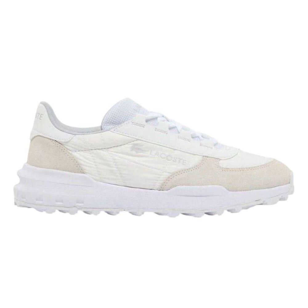 Lacoste Mens Elite Actevo Suede Sneakers / White